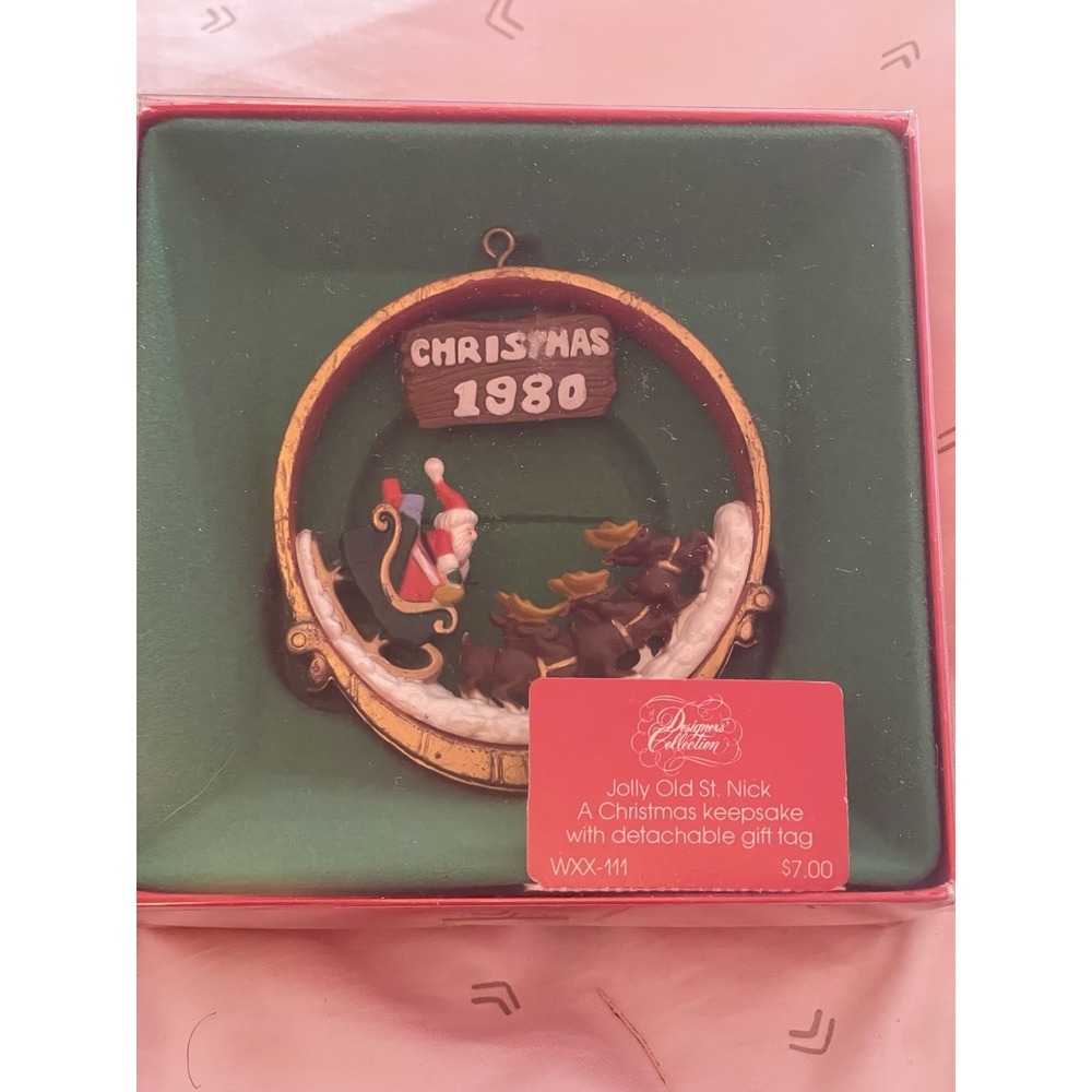 The Ornament Shoppe Designers Collection‎ 1980 Christmas Jolly Old St.Nick